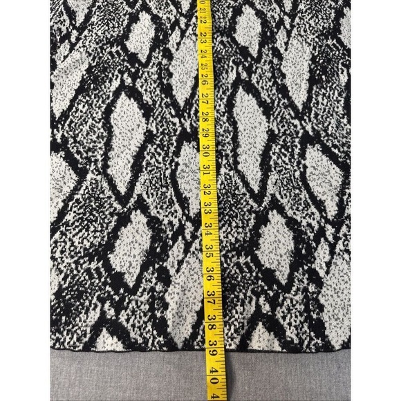 Torrid Women Dress Black Snakeskin Sweater‎ Knit Trapeze Mini Sleeveless READ - Picture 4 of 7